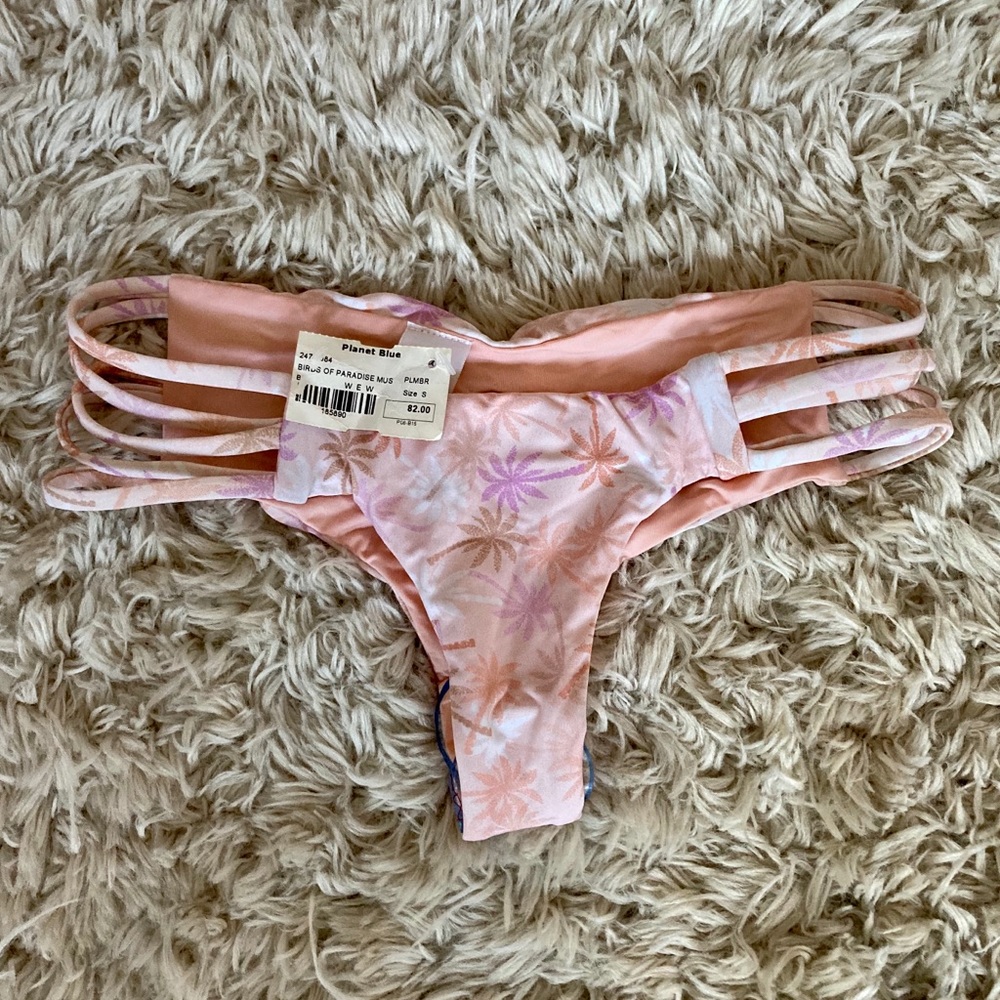NWT Blue Life Cheeky Bikini Bottom